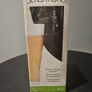 Sensations Plastic Pilsner Glass Set